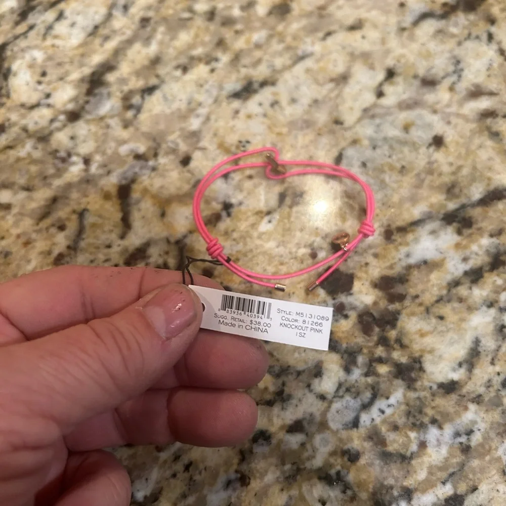 MARC JACOBS PINK BOLT FRIENDSHIP BRACELET M5131089 - PINK - Picture 1 of 4
